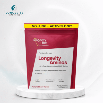 Longevity Aminos — All 9 Essential Amino Acids PLUS Taurine