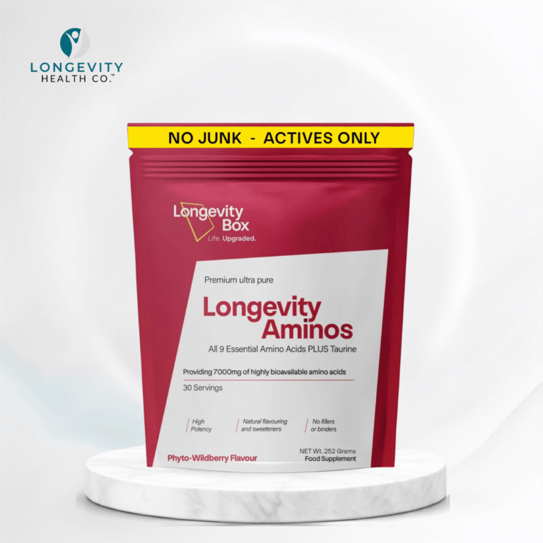 Longevity Aminos — All 9 Essential Amino Acids PLUS Taurine